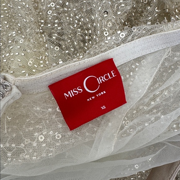 Zahya Lime Halter Backless Beaded Mesh Gown - Picture 7 of 7